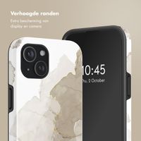 Selencia Vivid Backcover met MagSafe Apple iPhone 15 - Marble Light Brown