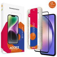 Accezz Triple Strong Full Cover Glas Screenprotector met applicator Samsung Galaxy A54 / S23 FE - Transparant 