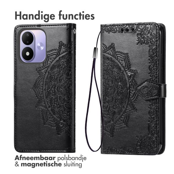 imoshion Mandala Bookcase Xiaomi Redmi Note 17 (5G) - Zwart