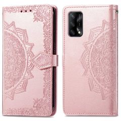 imoshion Mandala Bookcase Oppo A74 (4G) - Rosé Goud