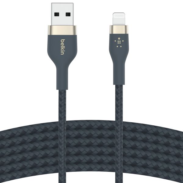 Belkin Boost↑Charge™ USB-A naar Lightning kabel braided siliconen - 2 meter - Blauw