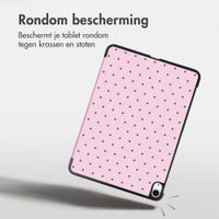 imoshion Design Trifold Bookcase Apple iPad Air 11 inch (2026) M4 / (2025) M3 / (2024) M2 / Air 5 (2022) / Air 4 (2020) - Happy Dots