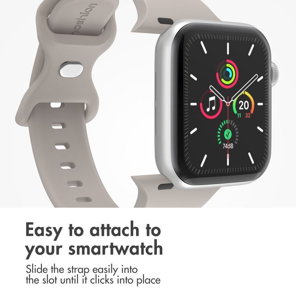 imoshion Silicone⁺ Strap Apple Watch | 44/45/46/49 mm - Size M/L - Stone