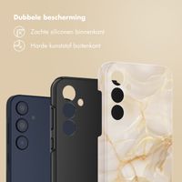 Selencia Vivid Tough Backcover Samsung Galaxy A35 - Golden Beige Marble