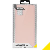 Accezz Liquid Silicone Backcover Samsung Galaxy A51 - Roze