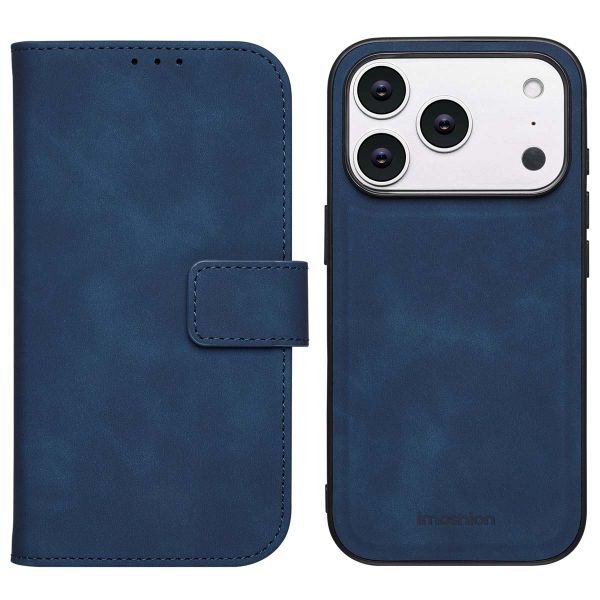imoshion Uitneembare 2-in-1 Luxe Bookcase Apple iPhone 17 Pro - Blauw