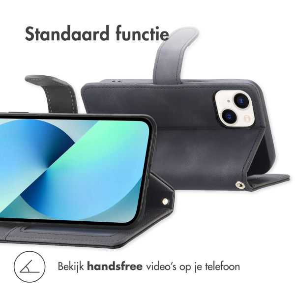 imoshion Bookcase met koord Apple iPhone 13 - Zwart