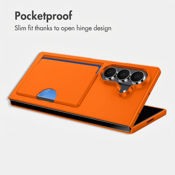 imoshion Back Cover with Card Holder Samsung Galaxy Z Fold 8 Ultra - Orange