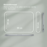 Selencia Puffy Laptop hoes 13-14 inch - Laptopsleeve - Sage Green