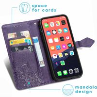 imoshion Mandala Bookcase iPhone 13 Pro - Paars