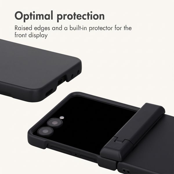 imoshion Colour Back Cover with Stand Samsung Galaxy Z Flip 8 - Black