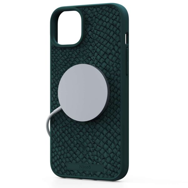 Njorð Collections Salmon Leather MagSafe Case iPhone 15 Plus - Green