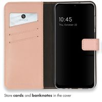 Selencia Echt Lederen Bookcase Samsung Galaxy A13 (4G) - Dusty Pink