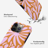 Selencia Vivid Tough Backcover iPhone 15 Pro - Modern Bloom Pink