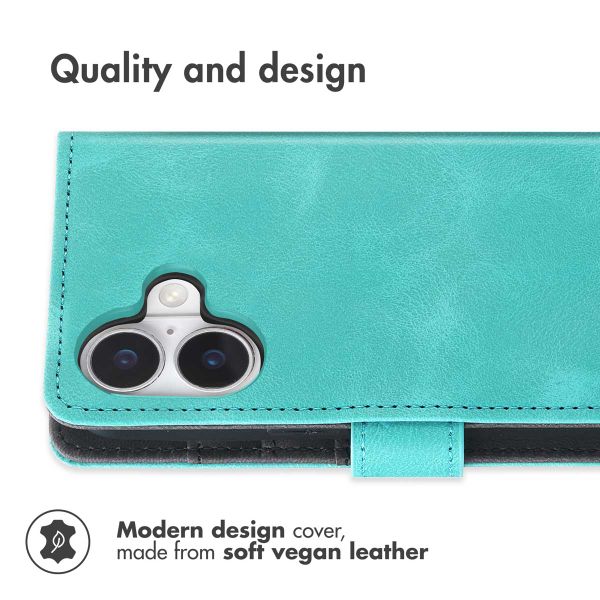 imoshion Bookcase with Strap Apple iPhone 17 - Turquoise