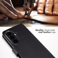 Selencia Genuine Leather Book Case Samsung Galaxy S26 Plus - Black
