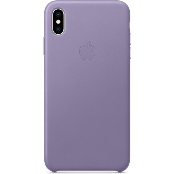 Apple Leather Backcover iPhone Xs Max - Lila