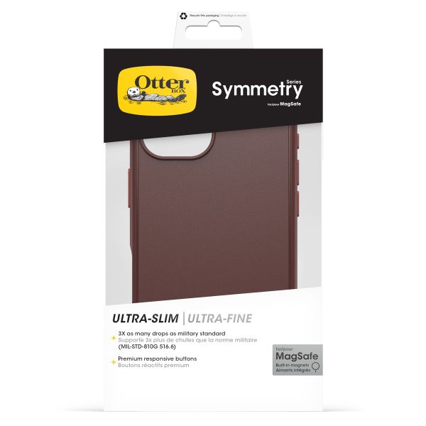 OtterBox Symmetry Clear Backcover MagSafe Apple iPhone 16 - Union Station Brown