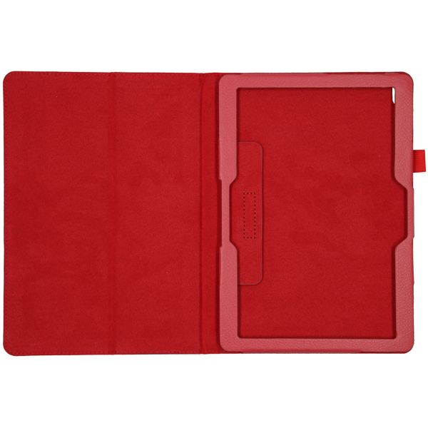 Effen Bookcase Lenovo Tab M10 - Rood