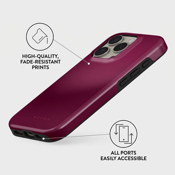 Burga Tough Case with MagSafe Apple iPhone 16 Pro - Dark Cherry