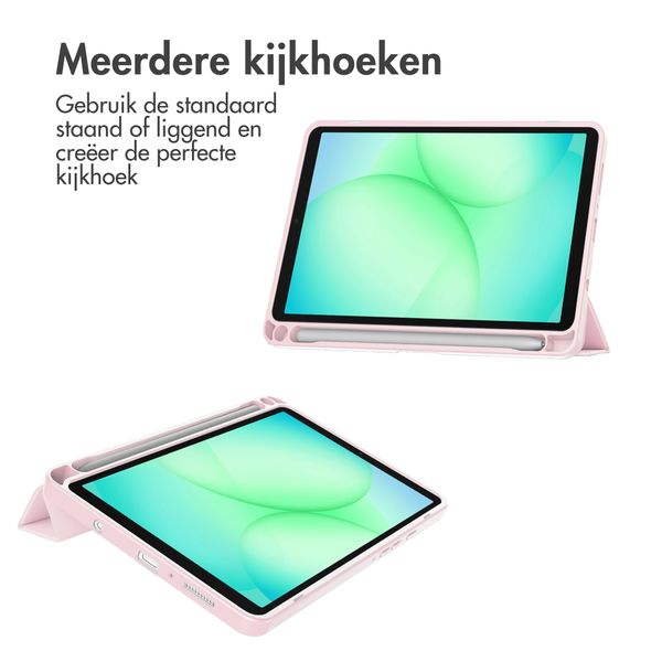 imoshion Trifold Hardcase Bookcase Samsung Galaxy Tab A11 Plus - Roze