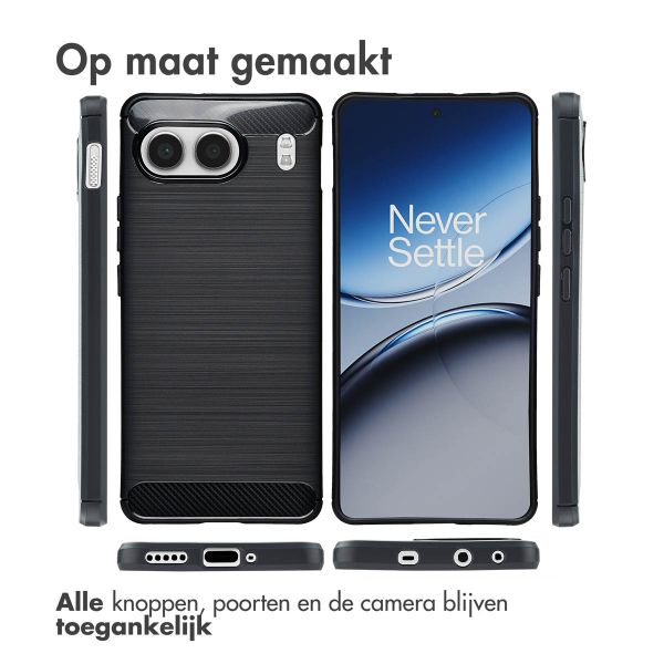 imoshion Brushed Backcover OnePlus Nord 4 - Zwart