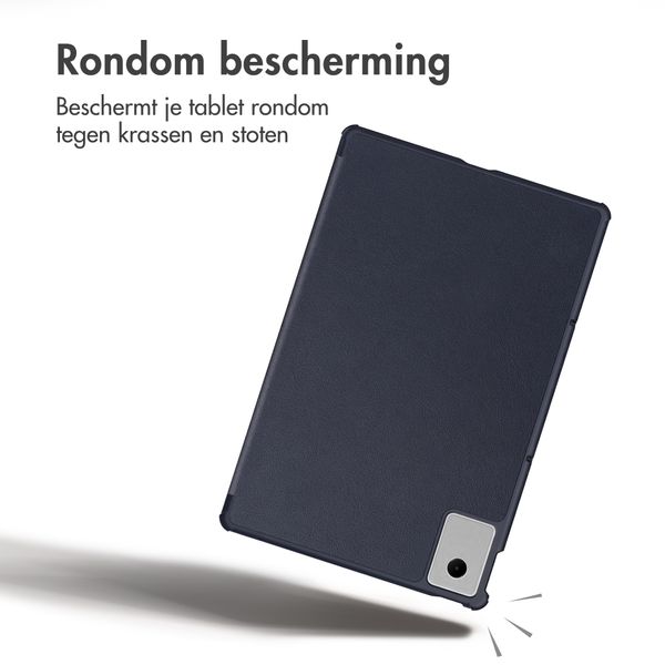imoshion Trifold Bookcase Lenovo Idea Tab - Donkerblauw