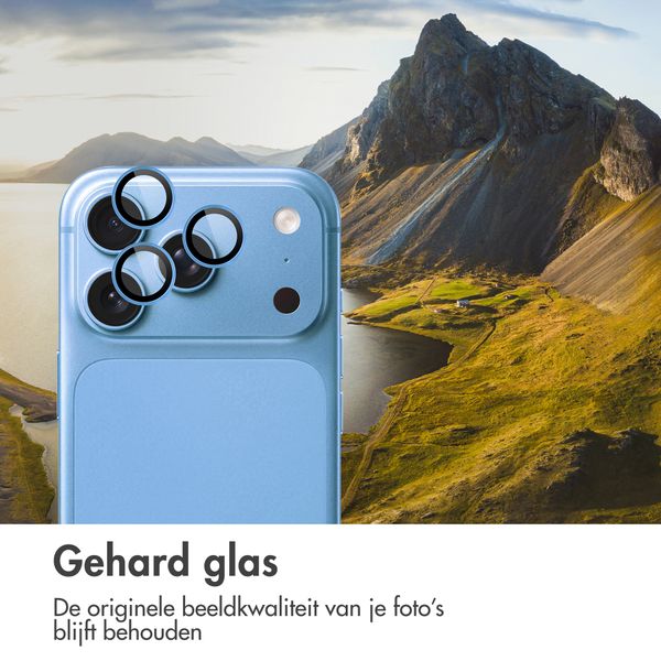 imoshion 2 Pack Camera lens protector voor de Apple iPhone 18 Pro / 18 Pro Max - Light Blue