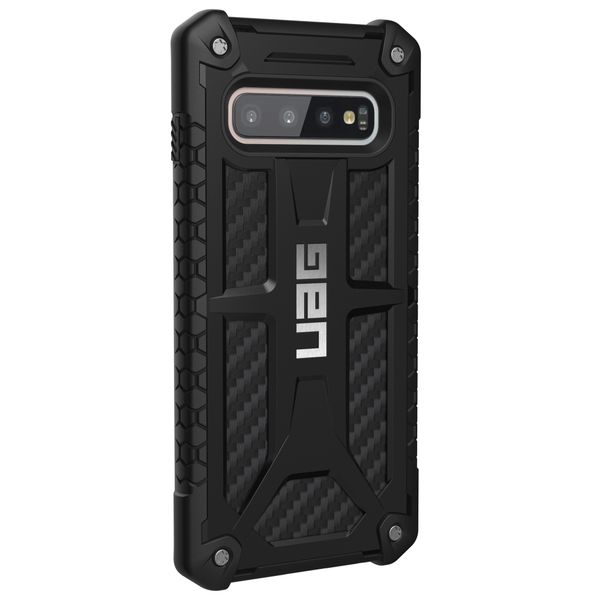 UAG Monarch Carbon Backcover Samsung Galaxy S10 - Zwart