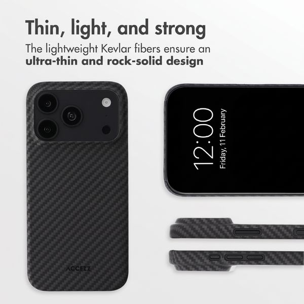 Accezz MagSafe Kevlar® Case Apple iPhone 18 Pro / 17 Pro - Black