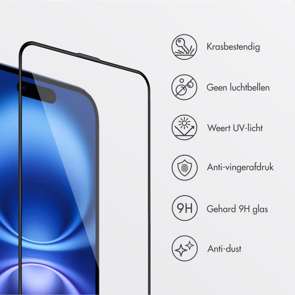 Accezz Gehard Glas Screenprotector + Applicator Apple iPhone 16 Plus / 15 Plus