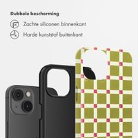 Selencia Vivid Backcover Apple iPhone 14 - Check This Olive