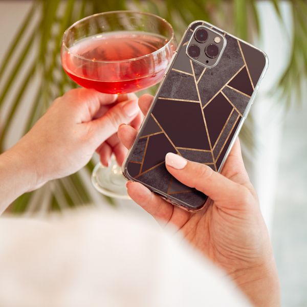 imoshion Design hoesje iPhone Xr - Grafisch Koper / Zwart