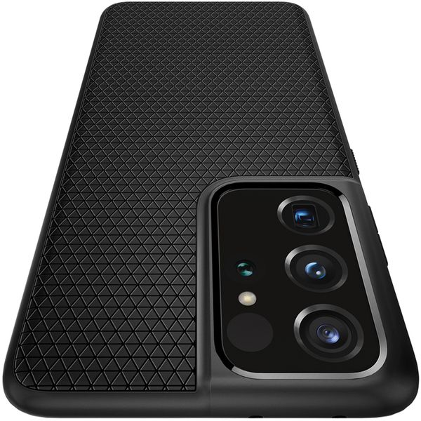 Spigen Liquid Air™ Backcover Samsung Galaxy S21 Ultra - Zwart