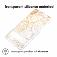 imoshion Design hoesje Google Pixel 8 Pro - Golden Leaves Transparant
