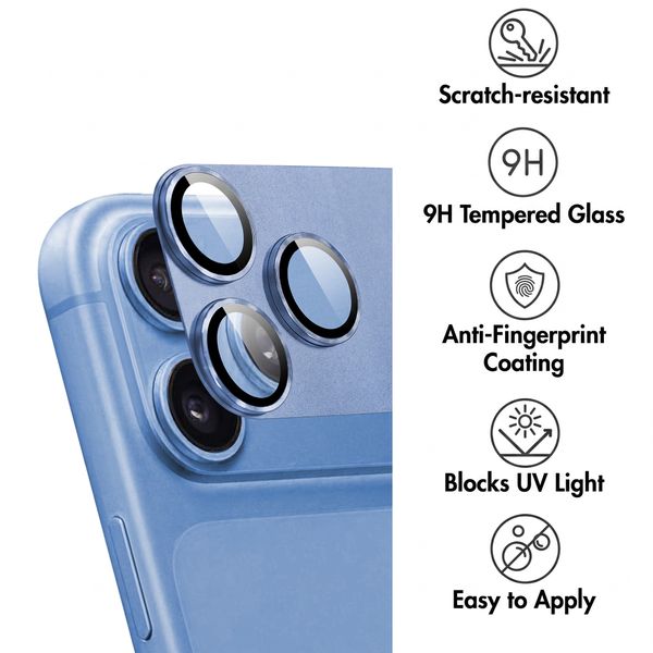 imoshion Camera Protector Glass 2-pack Apple iPhone 18 Pro / 17 Pro - Light Blue