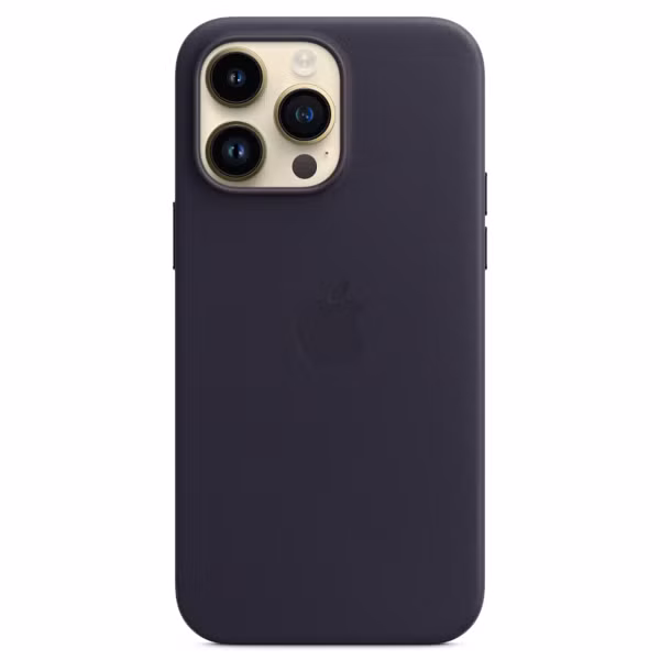 Apple Leather Backcover MagSafe Apple iPhone 14 Pro Max - Ink