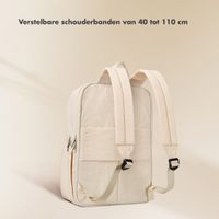 Selencia Vaya Puffy Laptop Rugzak 16 inch - Soft Ivory