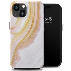 Selencia Vivid Tough Backcover iPhone 15  - Chic Marble Gold