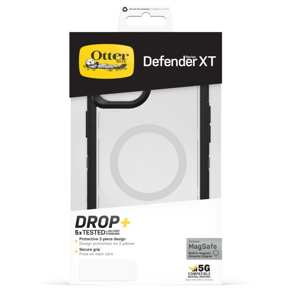 OtterBox Defender Rugged Backcover met MagSafe iPhone 14 Plus - Transparant / Zwart