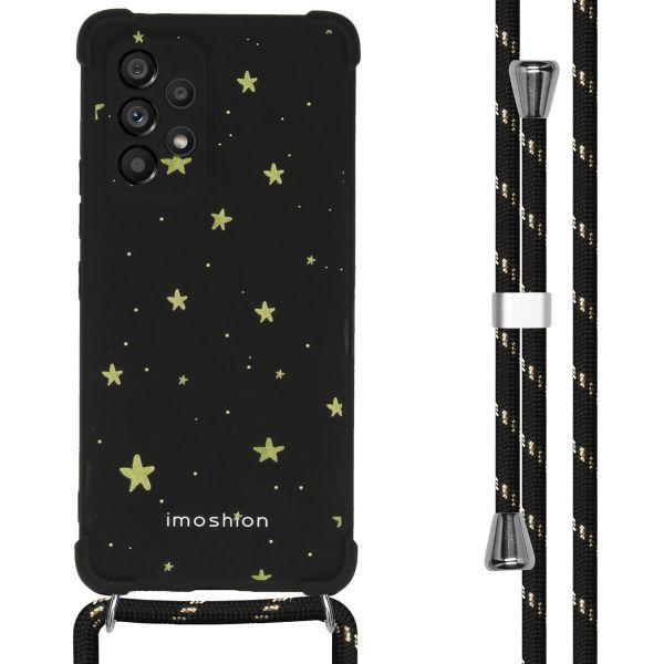 imoshion Design hoesje met koord Samsung Galaxy A53 - Sterren - Goud