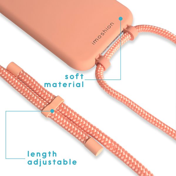 imoshion Color Backcover met afneembaar koord iPhone Xs / X - Peach