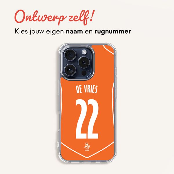 Ontwerp je eigen Nederlands Elftal Clear Backcover Apple iPhone 14 Pro - Nederlands Elftal '04