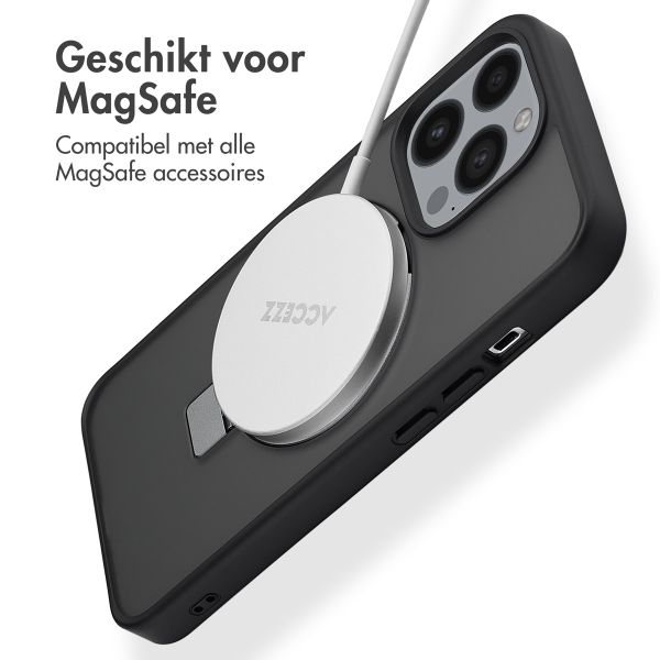 Accezz Ring Stand Backcover met MagSafe Apple iPhone 13 Pro - Zwart
