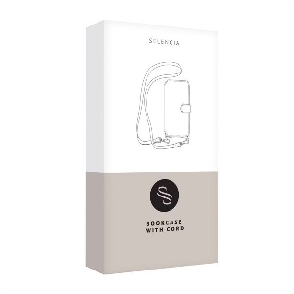 Selencia Riva Bookcase met MagSafe en Koord Apple iPhone 16 - Old Pink