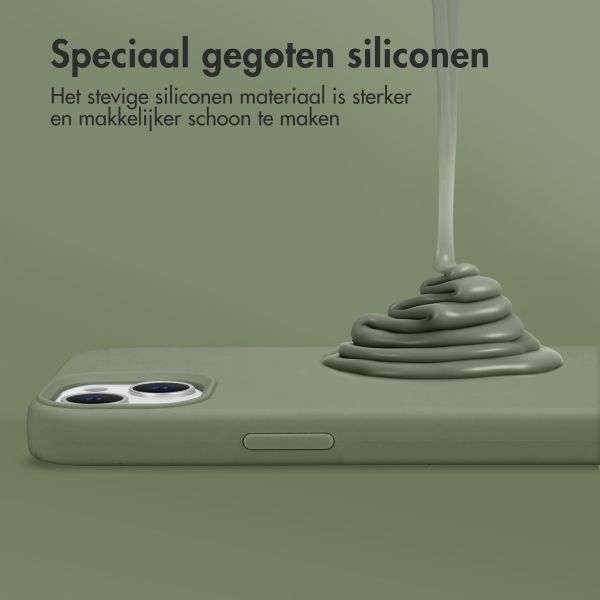 Accezz Liquid Silicone Backcover met MagSafe Apple iPhone Air - Cooper Green