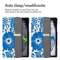 imoshion Design Trifold Bookcase Samsung Galaxy Tab A11 Plus / A9 Plus - Flower Tile