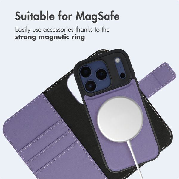 imoshion Detachable 2-in-1 Luxury Bookcase Apple iPhone 17 Pro - Purple