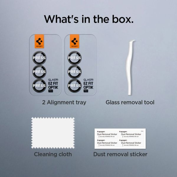 Spigen GLAStR EZ Fit Optik Pro Camera Protector 2 Pack Samsung Galaxy Z Fold 7 - Black