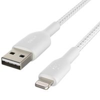 Belkin Boost↑Charge™ Braided Lightning naar USB kabel - 0,15 meter - Wit